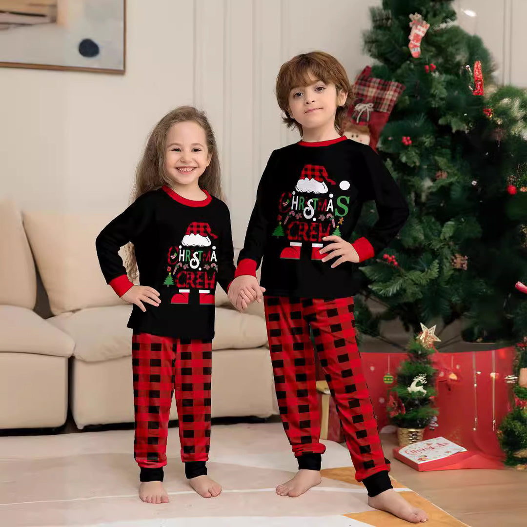 Family Matching Christmas PJs detail