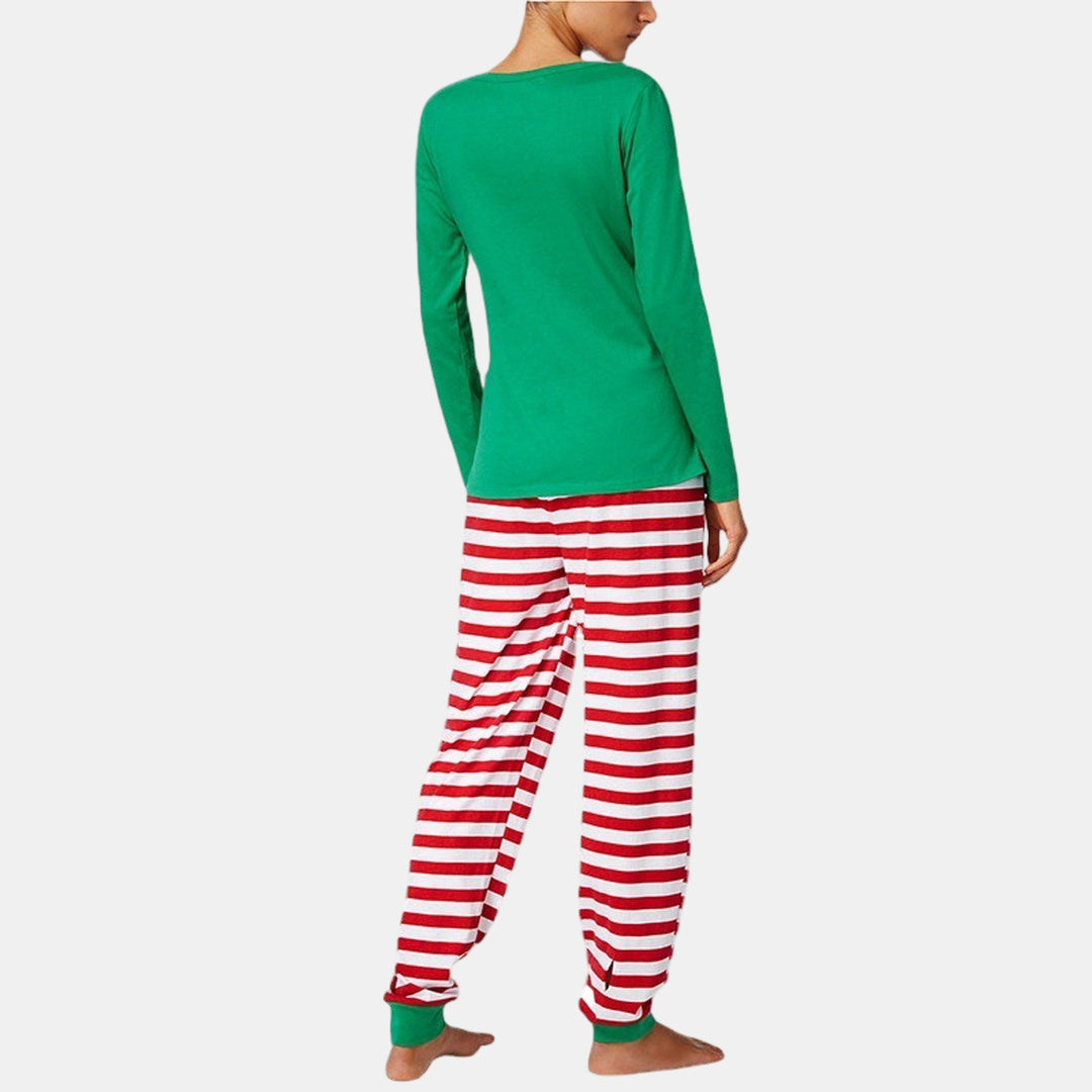 Family Matching Christmas PJs detail