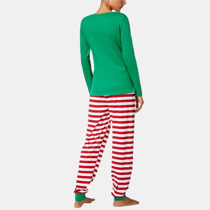 Family Matching Christmas PJs detail