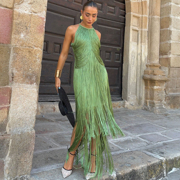 Women's Formal Maxi Dress in green