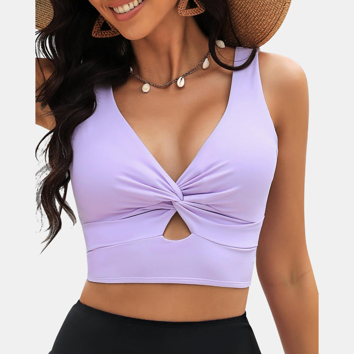 Women's Crop Top Bikini in lilac