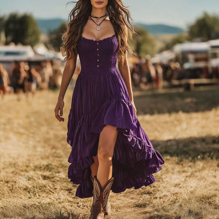 Women's Summer Maxi Dress in purple