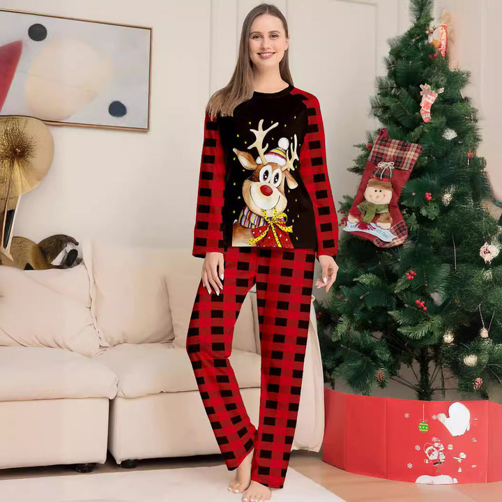 Family Matching Christmas PJs detail