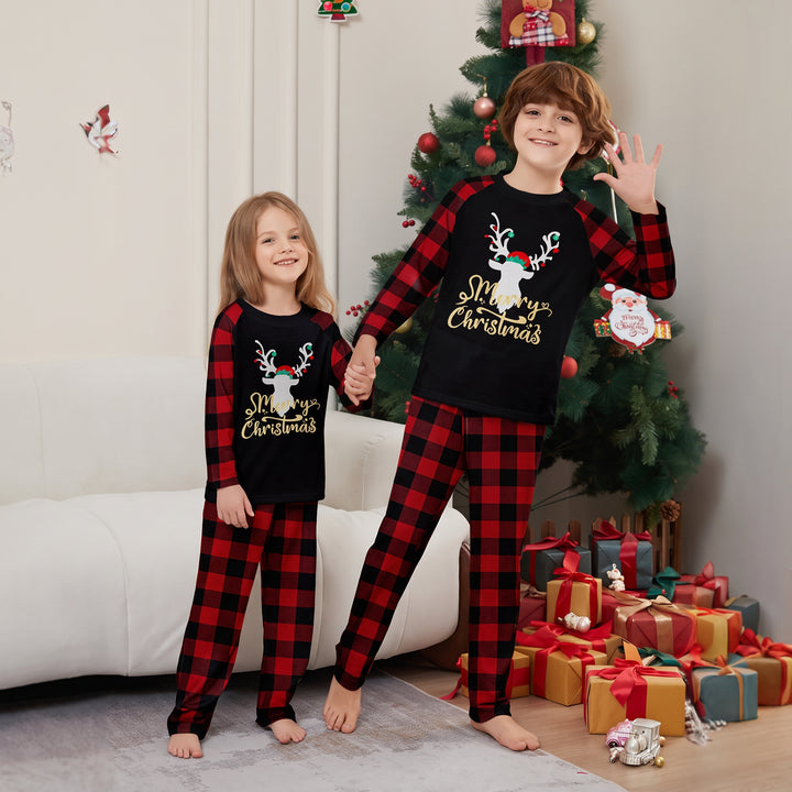Family Matching Christmas PJs detail