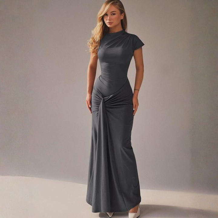 LOLA™ - Elegant Wrap Ruched Bodycon Formal Dress