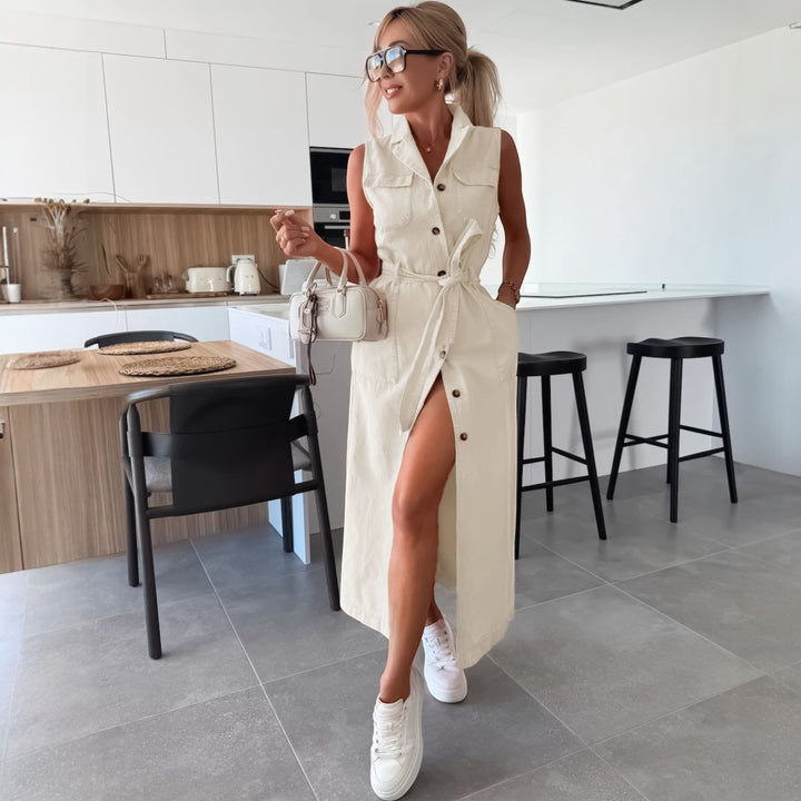 Women's Summer Maxi Dress in cream