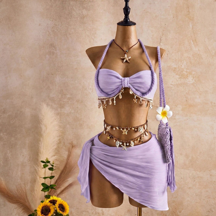 Women's Halter Bikini in purple
