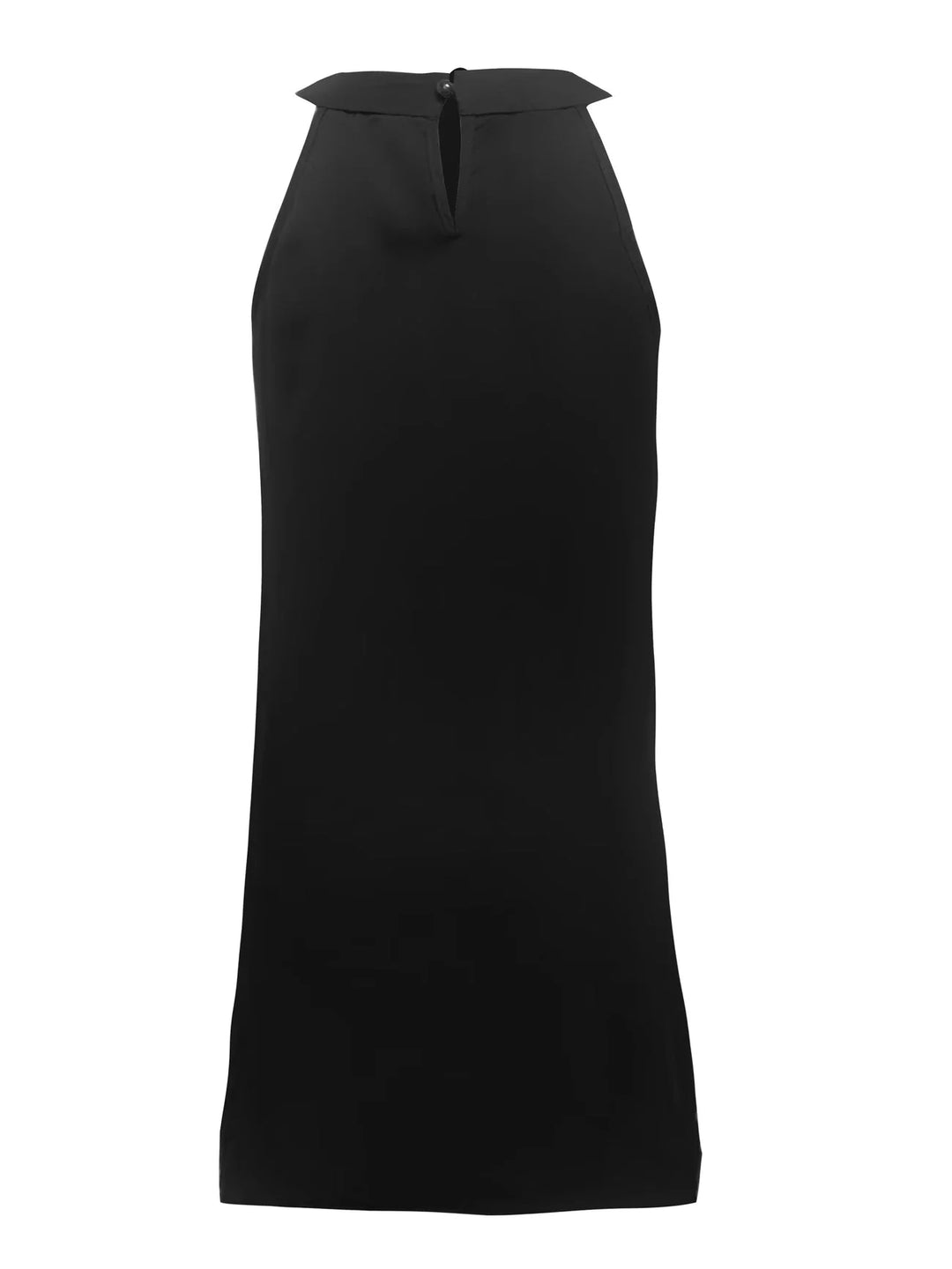 Women's Black Halter Neck Dress in black