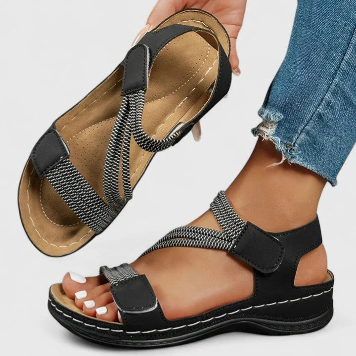 Women's Orthopedic Sandals in black