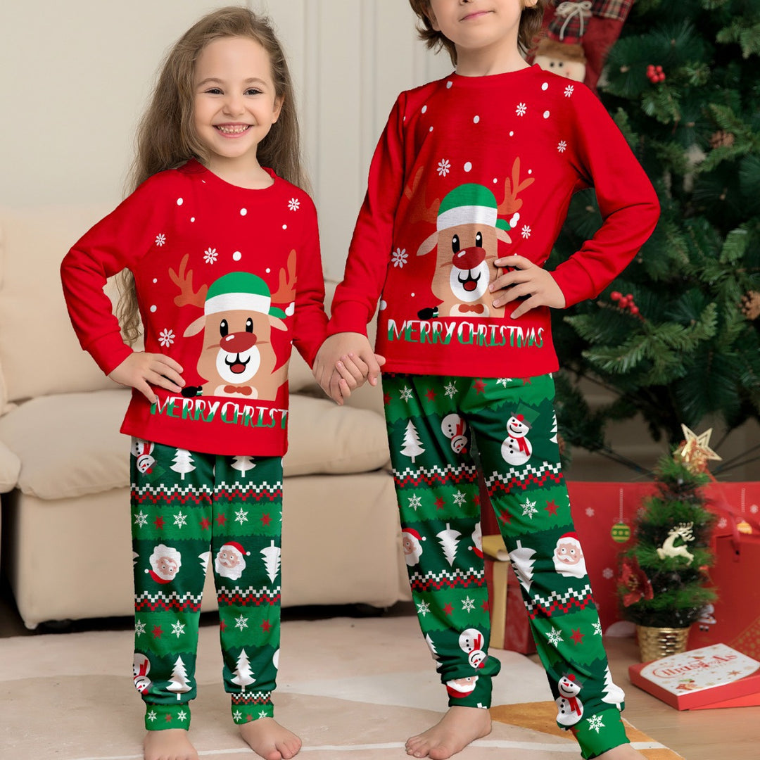 Family Matching Christmas PJs detail