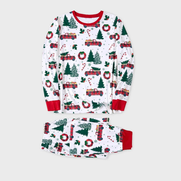 Family Matching Christmas PJs detail