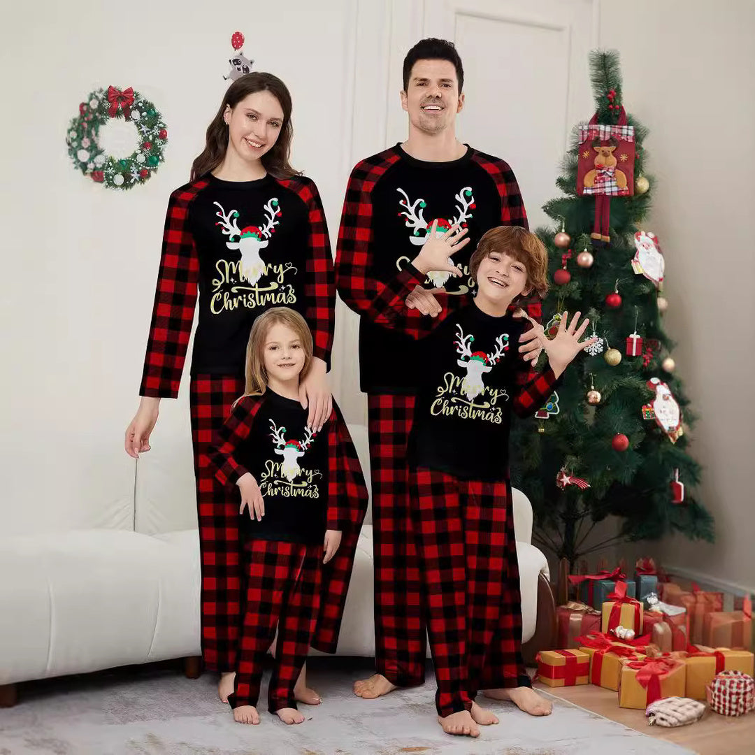Family Matching Christmas PJs detail