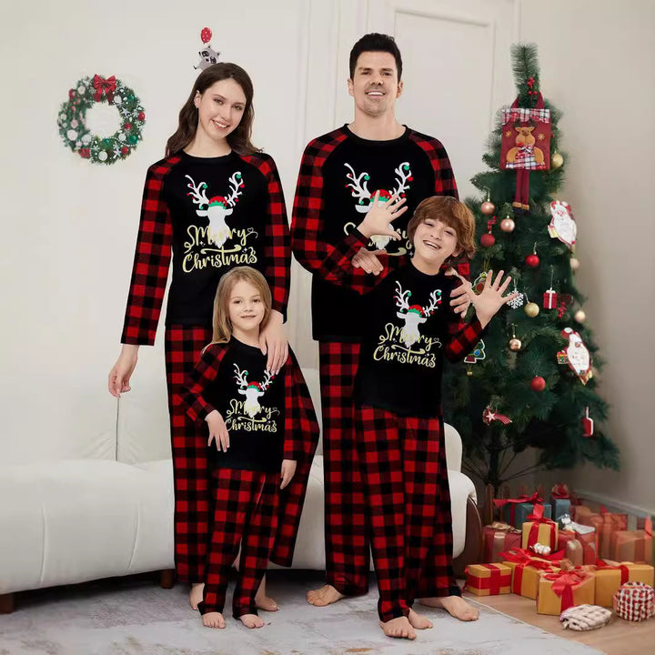 Family Matching Christmas PJs detail