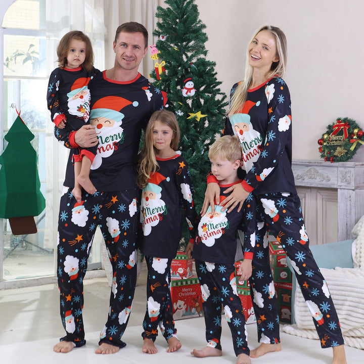 Family Matching Christmas PJs in black