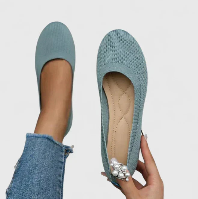 Women's Orthopedic Flats in light blue