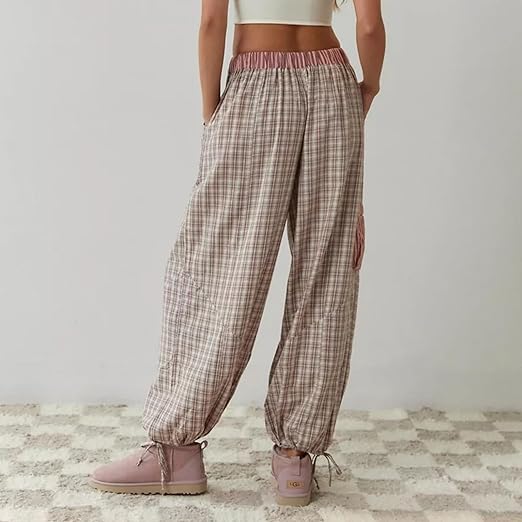 Women's Matching Set in pink plaid