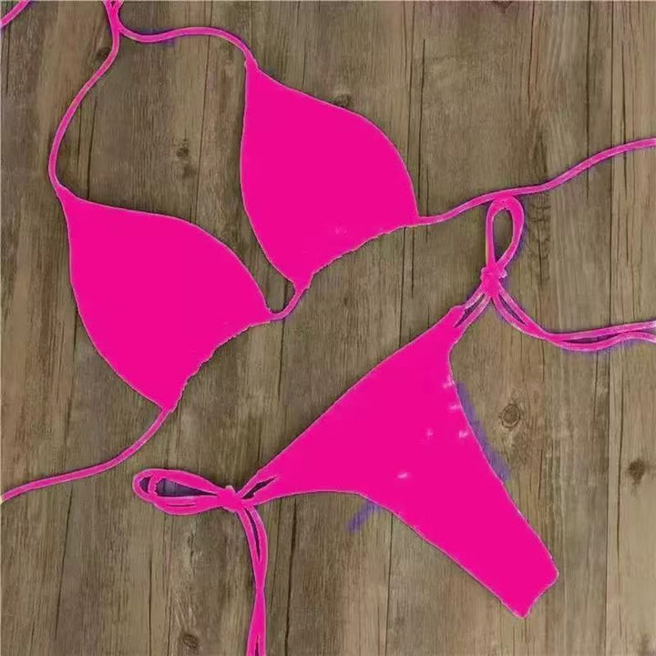 Women's String Bikini in hot pink