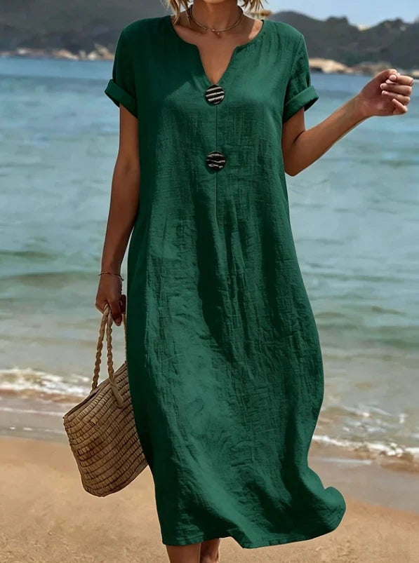 Women's Summer Maxi Dress in green