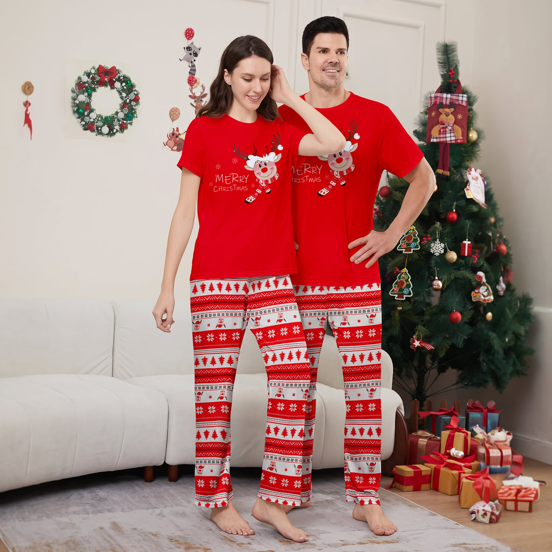 Family Matching Christmas PJs detail
