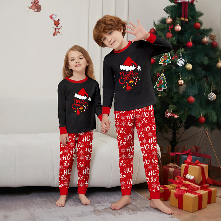 Family Matching Christmas PJs detail