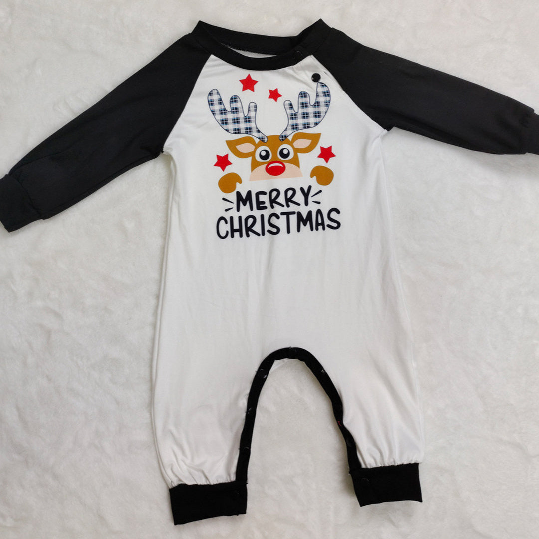 Family Matching Christmas PJs detail