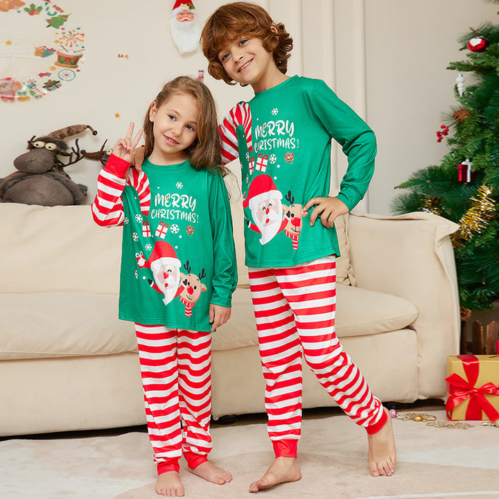 Family Matching Christmas PJs detail