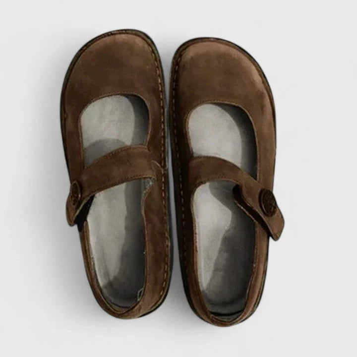 Women's Orthopedic Flats in brown