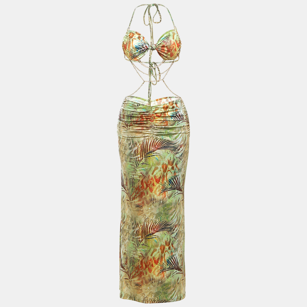 Women's Summer Maxi Dress in green