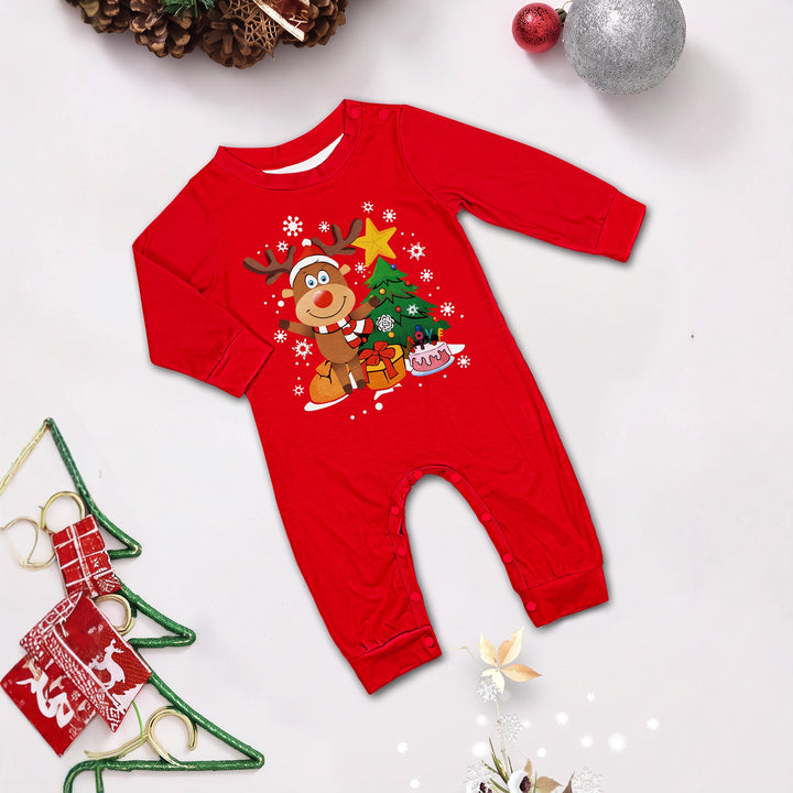 Family Matching Christmas PJs detail