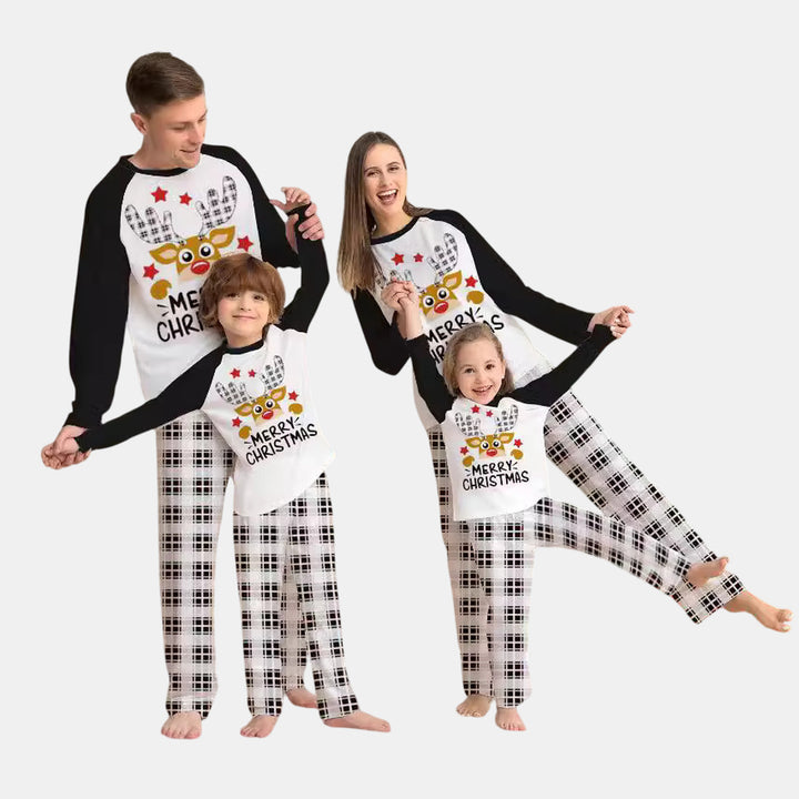 Family Matching Christmas PJs detail