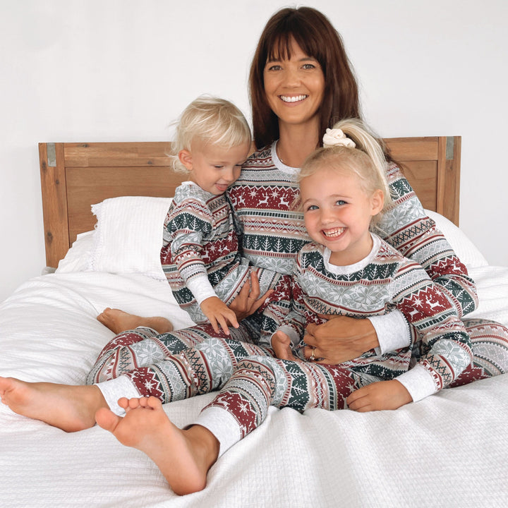 Family Matching Christmas PJs detail