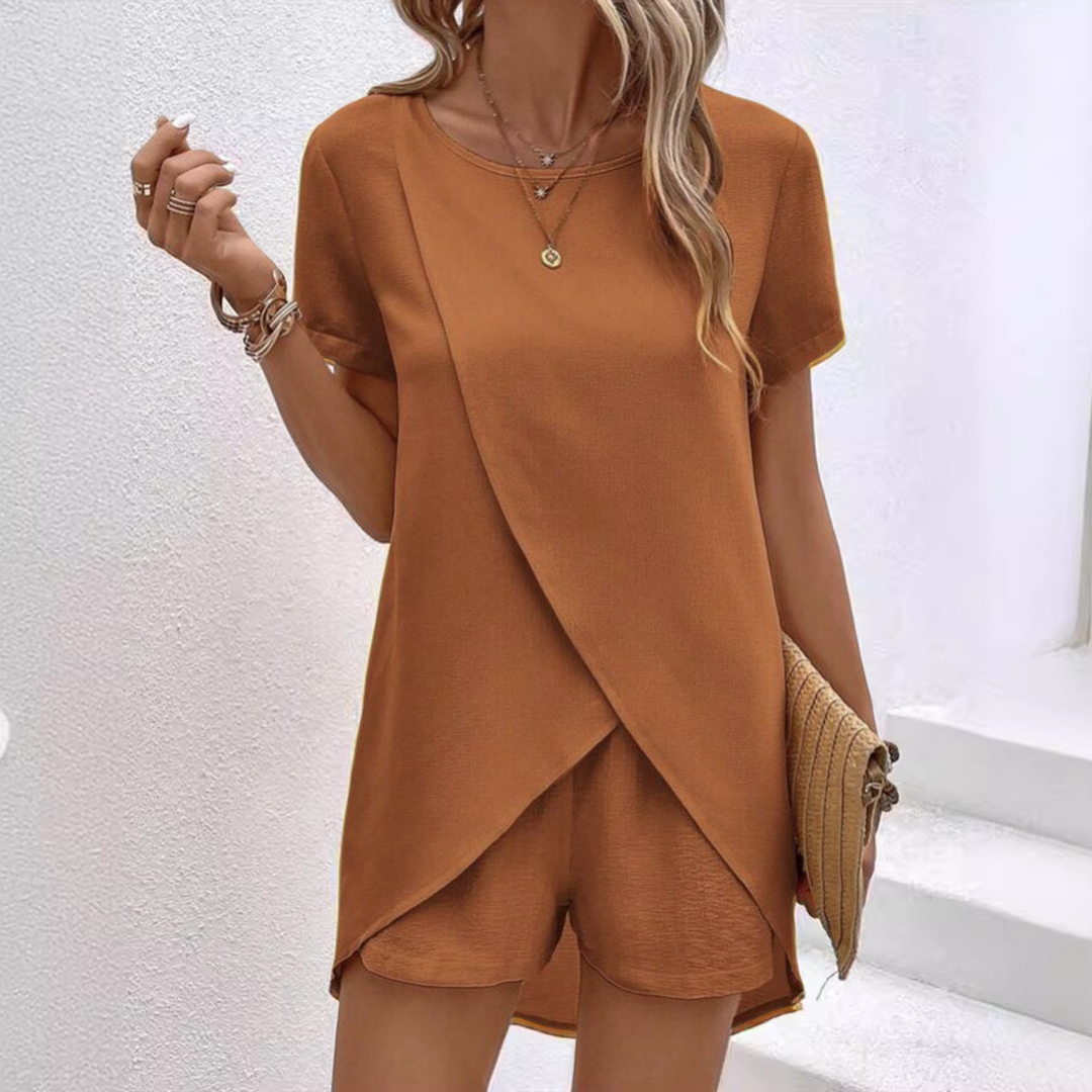 AMALIA™ – Elegant Summer Co-ord Lounge Set