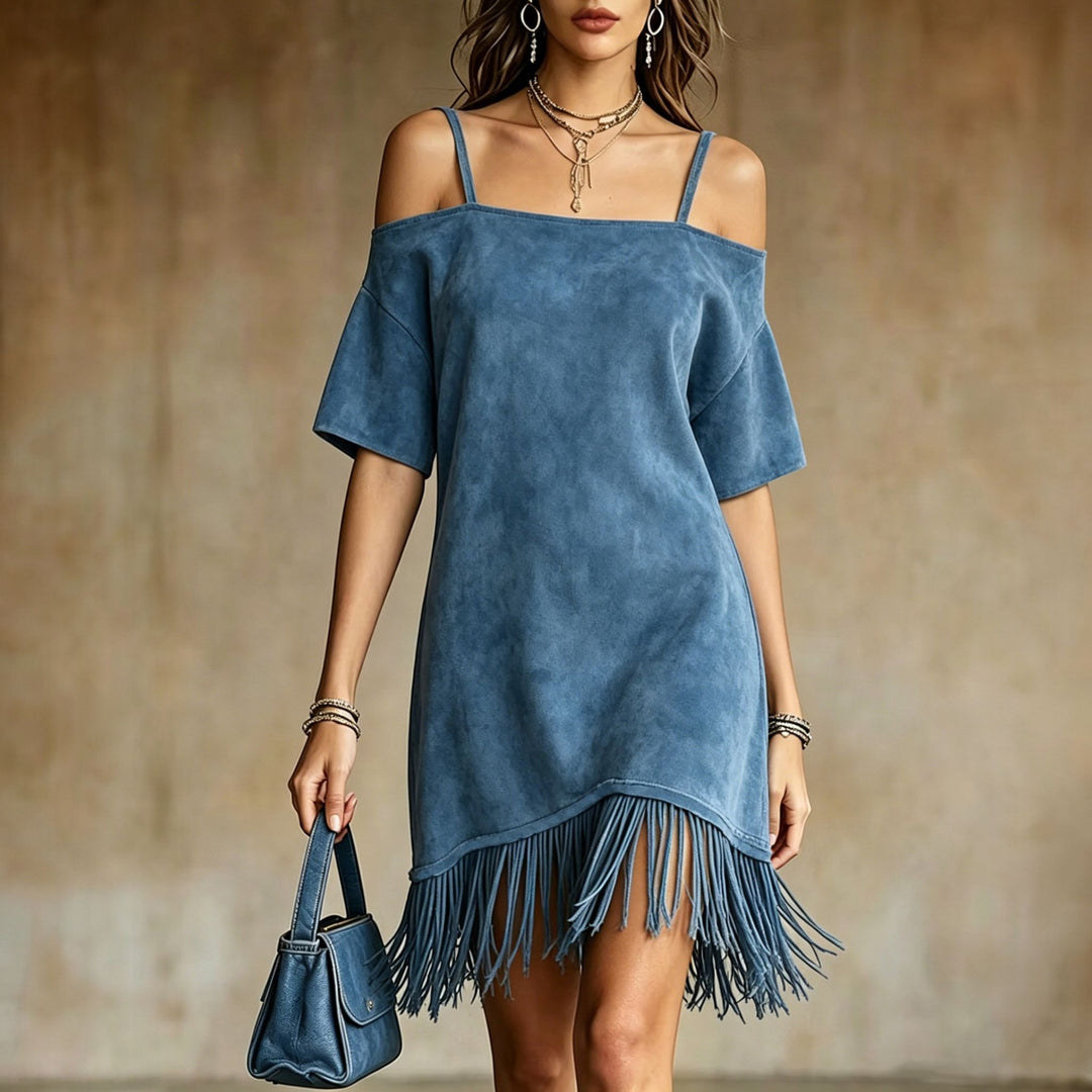 Women's Summer Mini Dress in blue