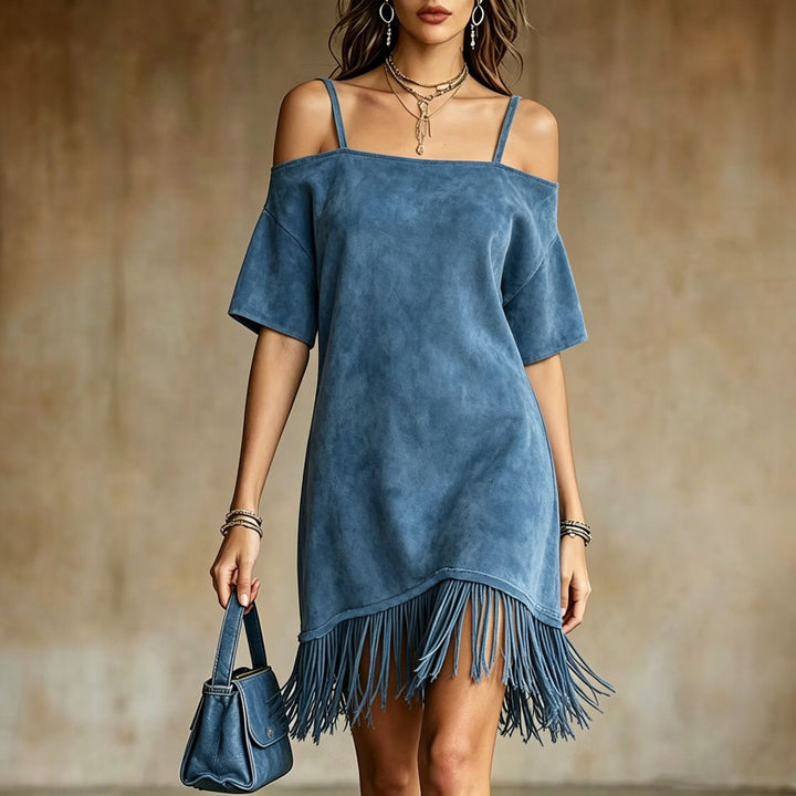 Women's Summer Mini Dress in blue