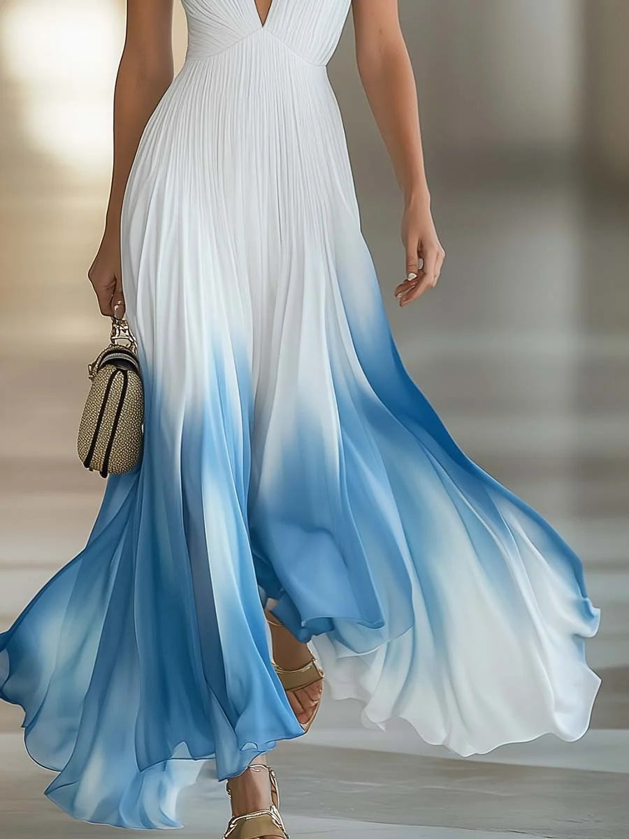 Women's White Summer Maxi Dress in white