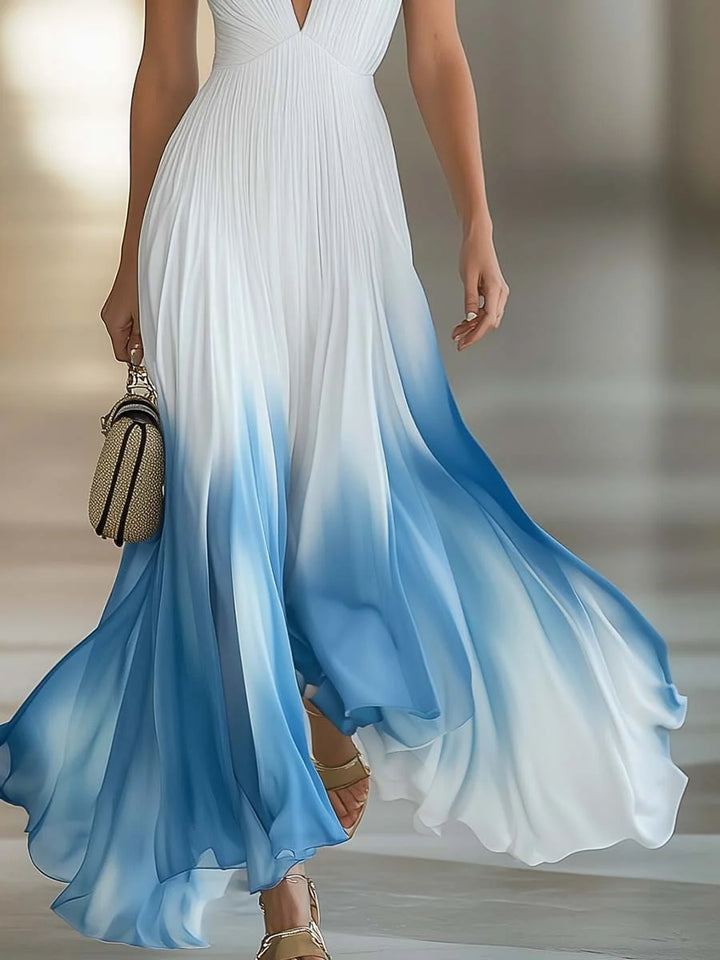 Women's White Summer Maxi Dress in white