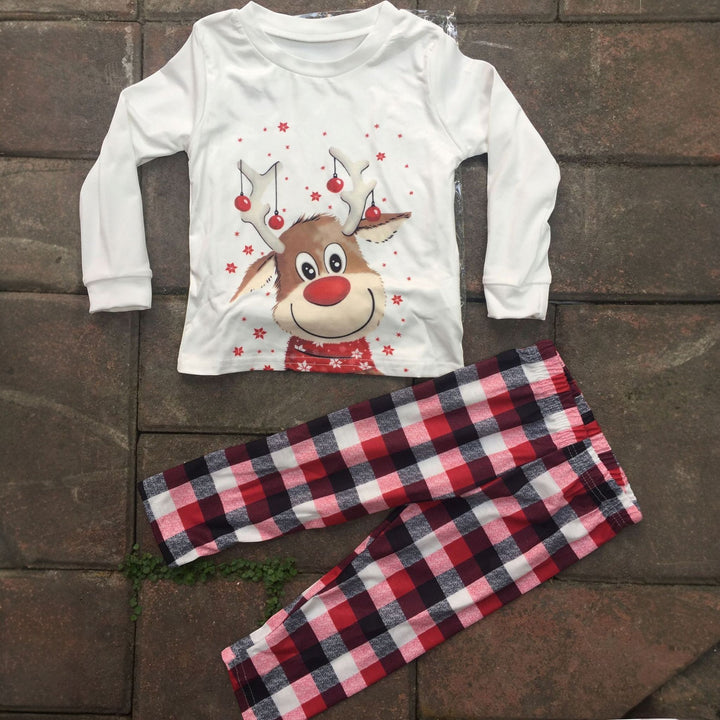 Family Matching Christmas PJs detail