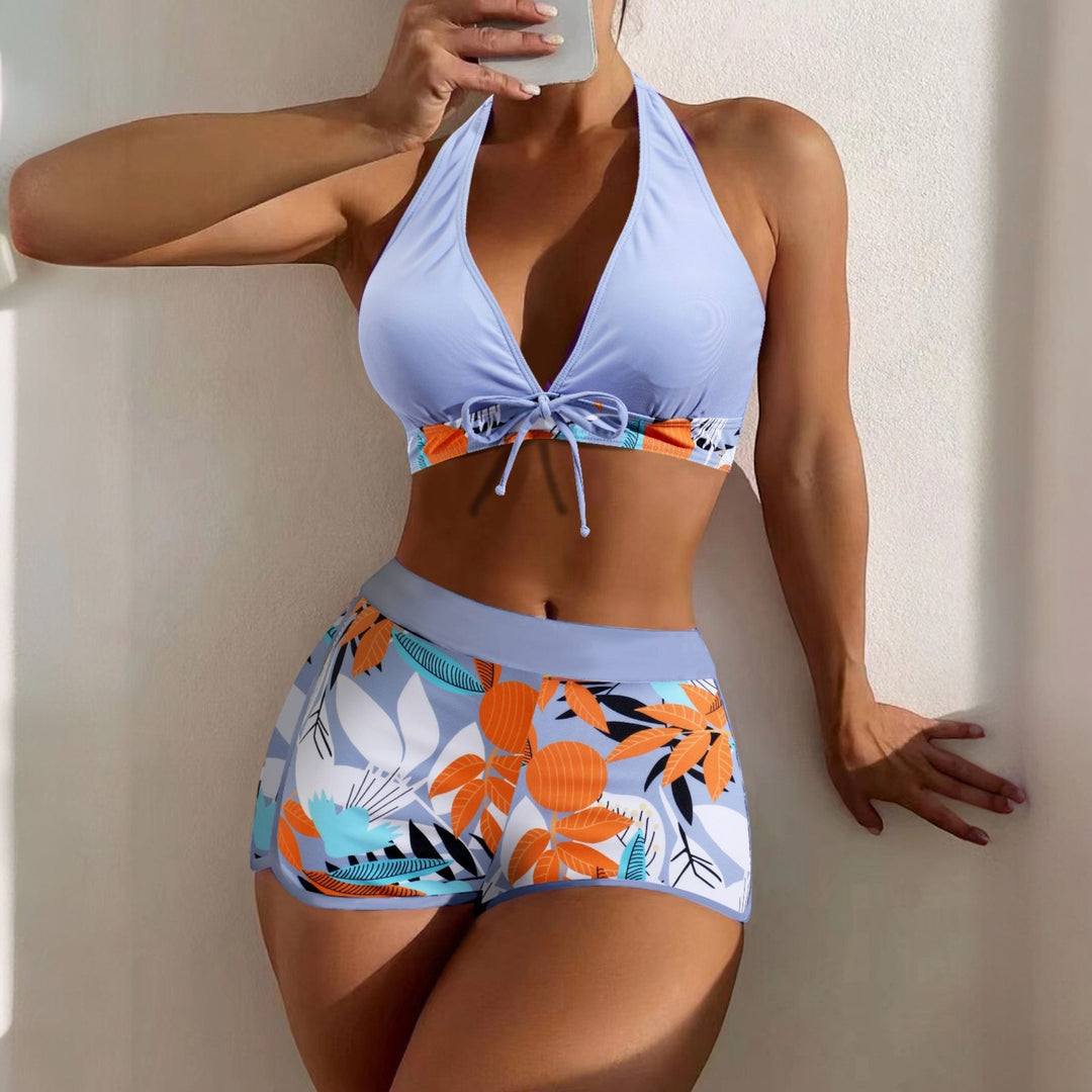 Women's High Waisted Bikini in lilac
