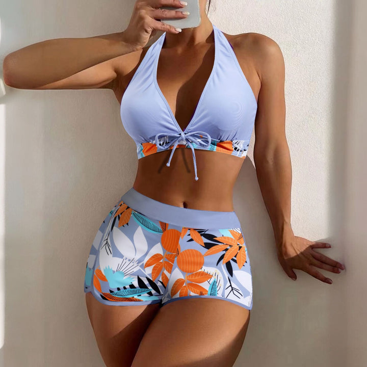 Women's High Waisted Bikini in lilac