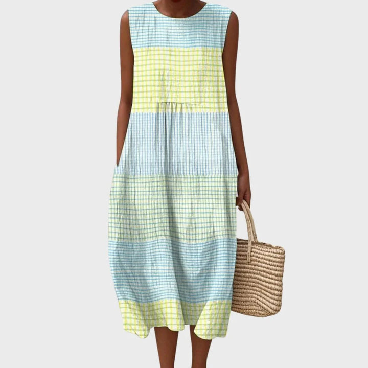 Women's Summer Midi Dress in multicolour