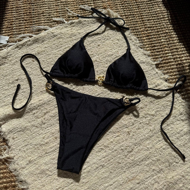Women's String Bikini in black