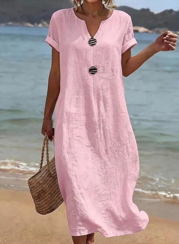 Women's Summer Maxi Dress in pink