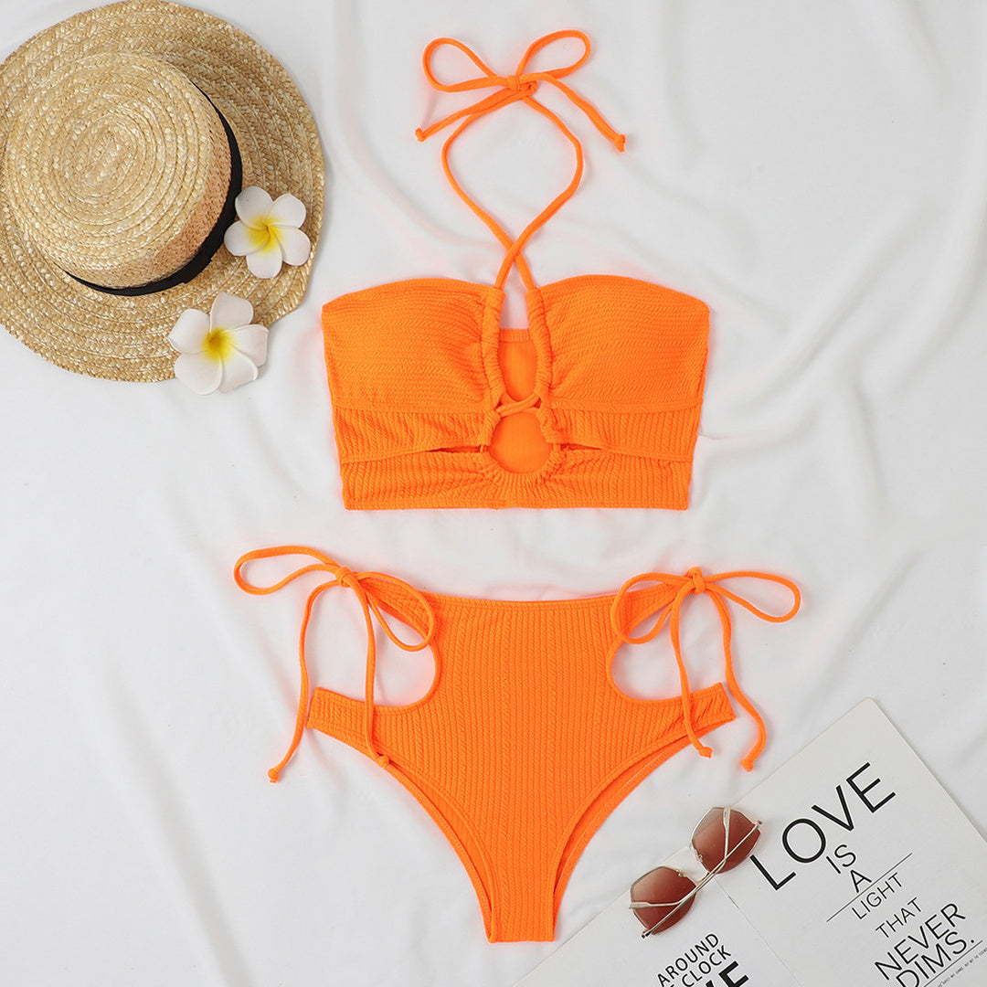 Women's Bandeau Bikini in orange