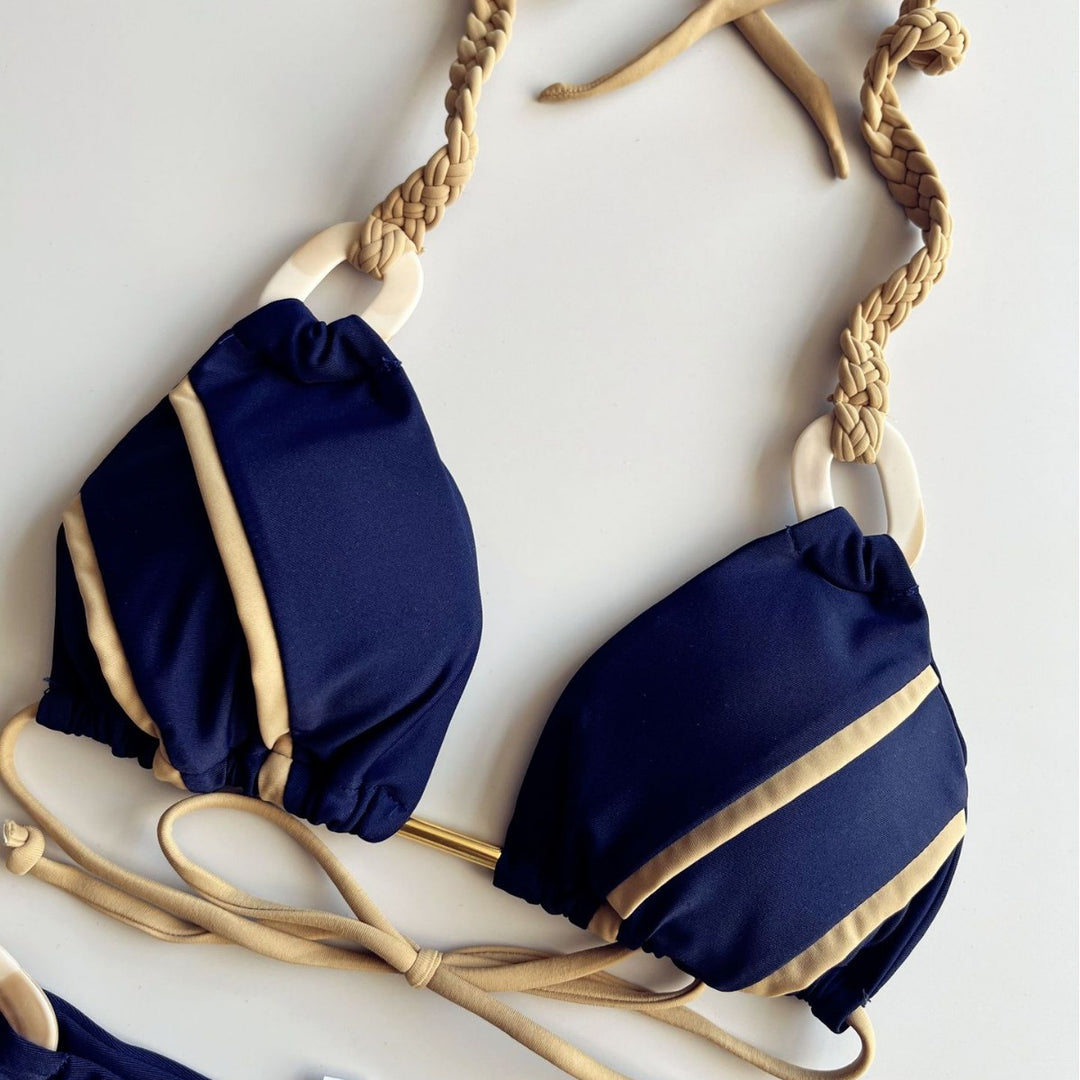Women's Halter Bikini in navy