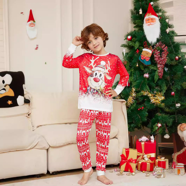 Family Matching Christmas PJs detail