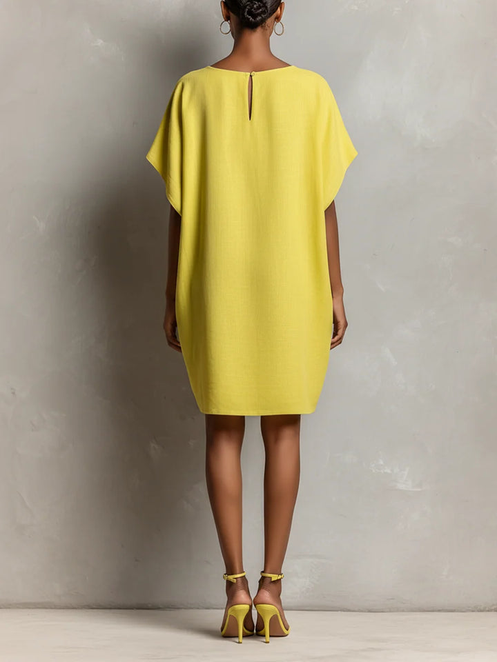 Women's Mini Summer Dress in yellow
