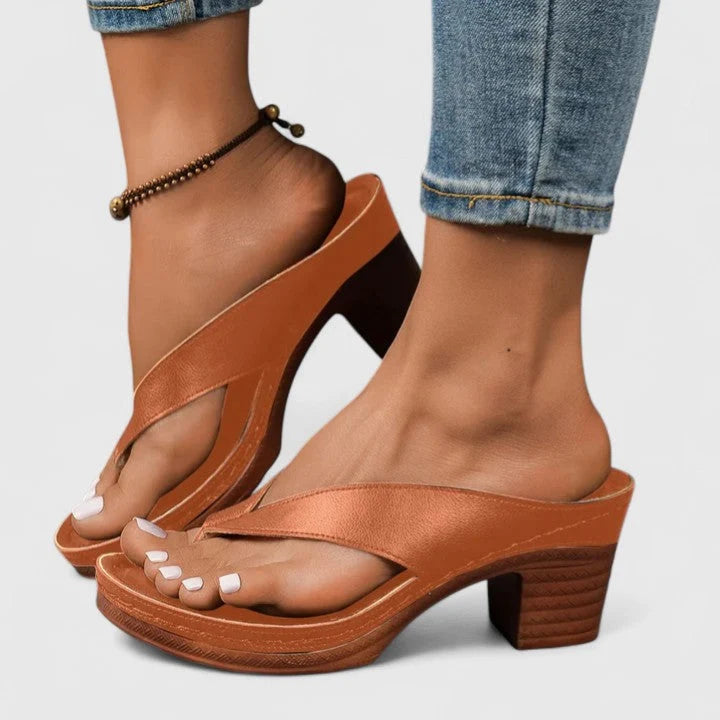 Women's Orthopedic Heels in brown