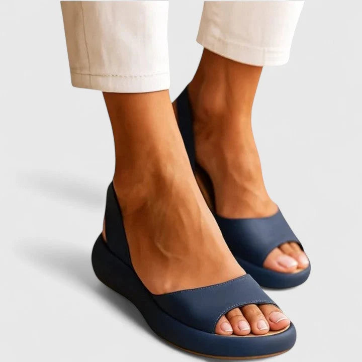 Women's Orthopedic Slip On Sandals in blue