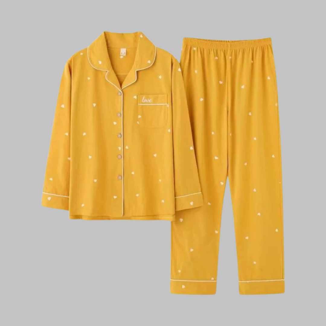 COSIMA™ - Cozy Long Sleeve Top and Pants Loungewear Set