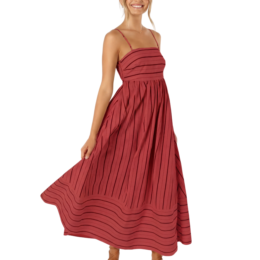 TAYLA™ – Casual Striped Cami Maxi Dress